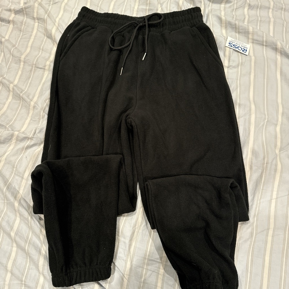 Plush black pants